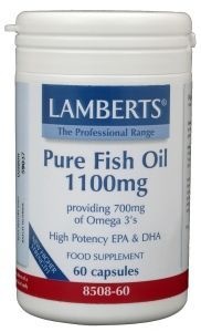 Lamberts Lamberts Reines Fischöl 1100 mg Omega 3 (60 Kapseln)