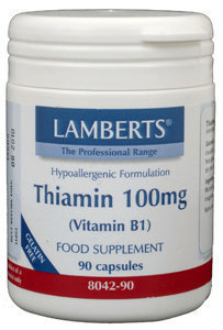 Lamberts Lamberts Vitamin B1 100 mg (Thiamin) (90 vegetarische Kapseln)