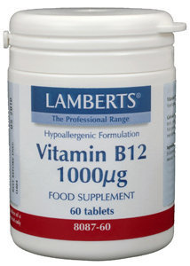Lamberts Lamberts Vitamin B12 1000 mcg (Cyanocobalamin) (60 Tabletten)
