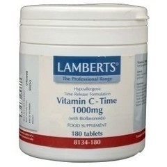 Lamberts Vitamin C 1000 mit zeitverzögerter Freisetzung und Bioflavonoiden (180 Tabletten)