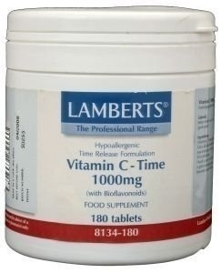 Lamberts Lamberts Vitamin C 1000 mit zeitverzögerter Freisetzung und Bioflavonoiden (180 Tabletten)