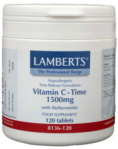 Lamberts Lamberts Vitamin C 1500 mit zeitverzögerter Freisetzung und Bioflavonoiden (120 Tabletten)