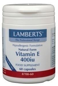 Lamberts Lamberts Vitamin E 400IE Natural (60 Vegetarische Kapseln)