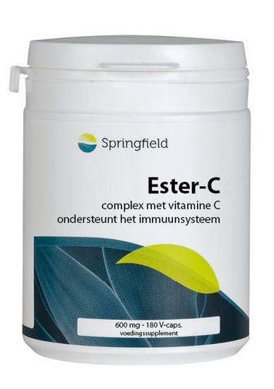 Springfield Springfield Ester-C gepuffertes Vitamin C (180 vegetarische Kapseln)