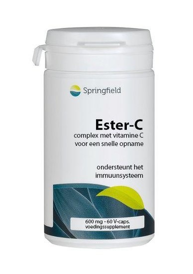 Springfield Springfield Ester-C gepuffertes Vitamin C (60 vegetarische Kapseln)