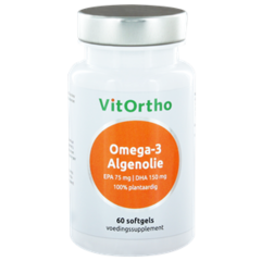 VitOrtho Omega-3-Algenöl - EPA75 mg DHA 150 mg (60 vKaps)