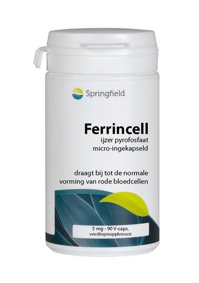 Springfield Springfield Ferrincell 44 mg - Eisenpyrophosphat 5 mg (90 vegetarische Kapseln)