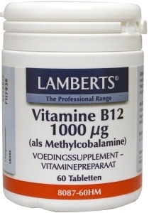 Lamberts Vitamin B12 Methylcobalamin 1000µg (60 Tab)