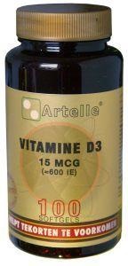 Artelle Vitamin D3 15 µg (100 Caps)