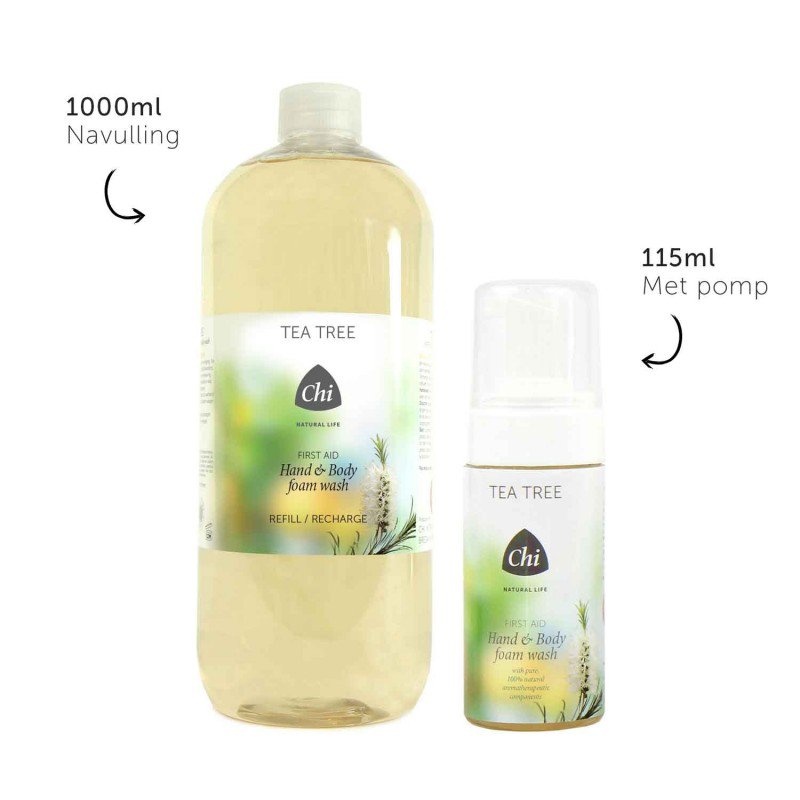 CHI Teebaum Hand- und Körperwaschschaum Nachfüllpackung (1 Liter)