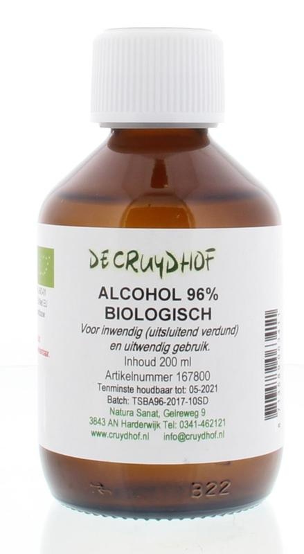 Cruydhof Alkohol 96% innerlich und äußerlich organisch (200 Ml)