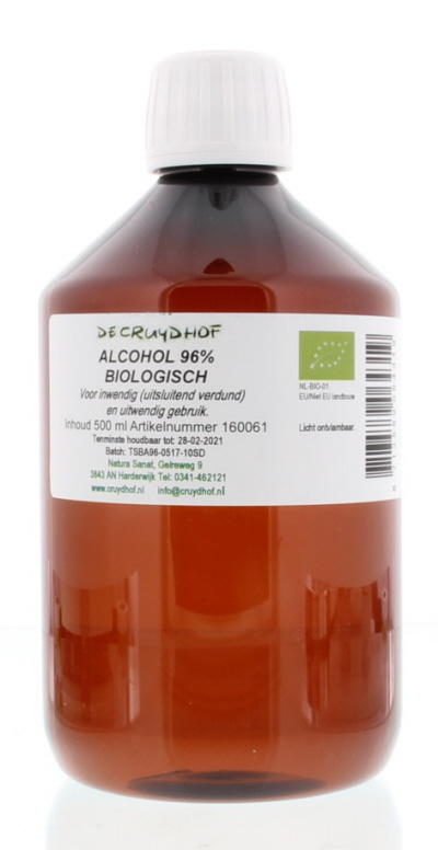 Cruydhof Alkohol 96% innerlich und äußerlich organisch (500 Ml)