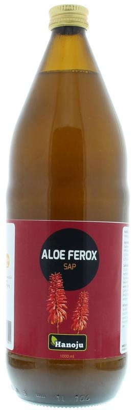 Hanoju Hanoju Aloe ferox Ganzblattsaft Glasflasche (1 Liter)