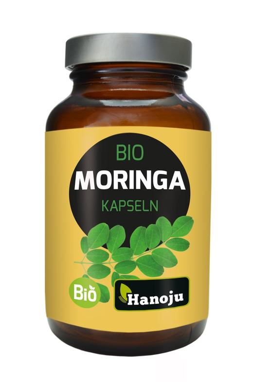 Hanoju Hanoju Moringa oleifera ganzes Blatt 350 mg Bio (180 Kapseln)