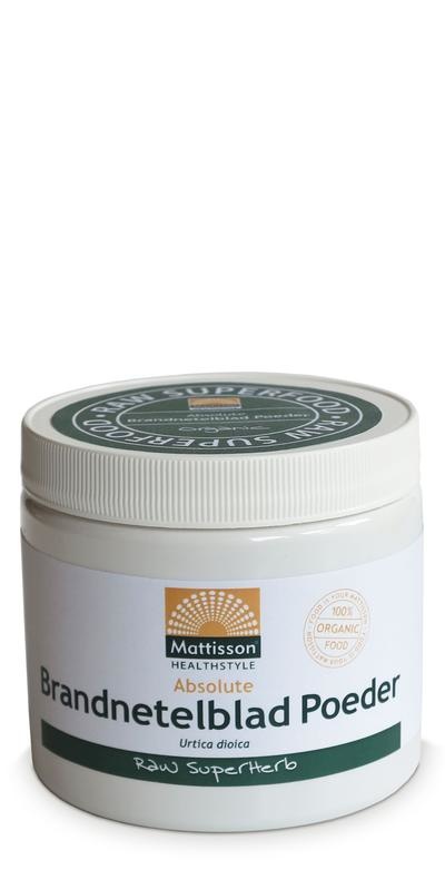 Mattisson Absolut Brennnesselblattpulver roh bio (200 gr)