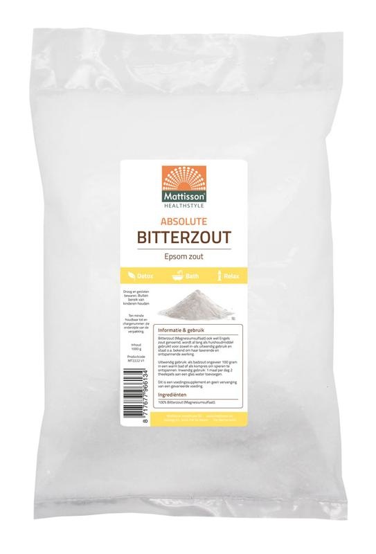 Mattisson Bittersalz Bittersalz Magnesiumsulfat (1 kg)