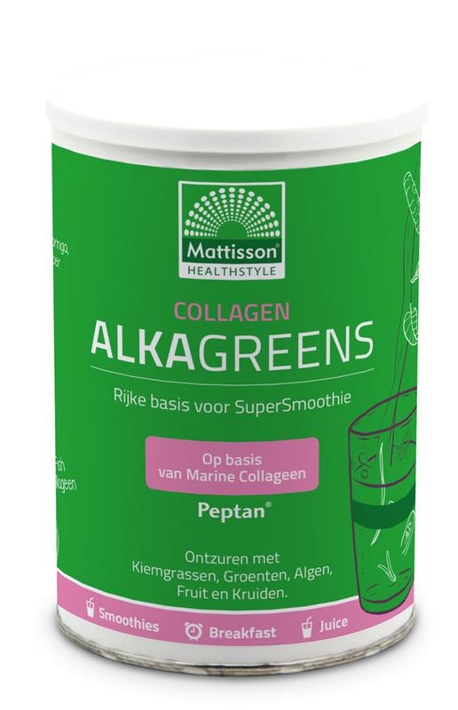 Mattisson Kollagen Kollagen AlkaGreens Pulver (300 gr)