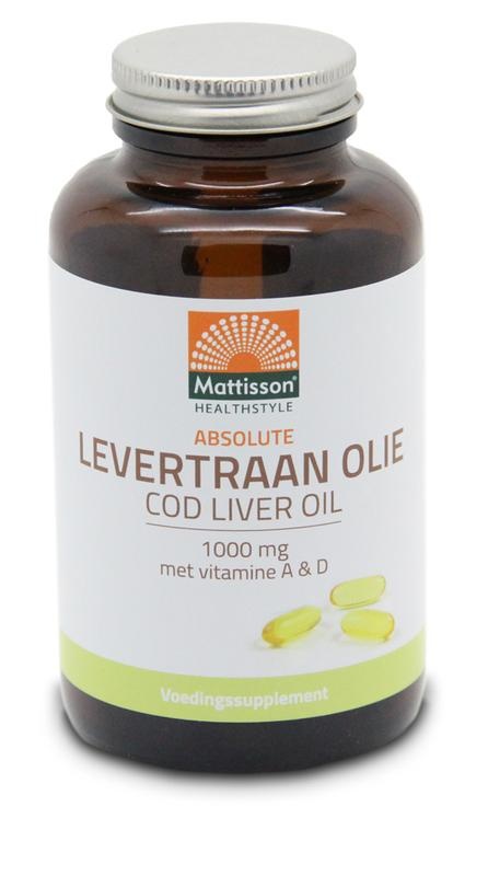 Mattisson Lebertran 1000 mg mit Vitamin A/D (120 Caps)