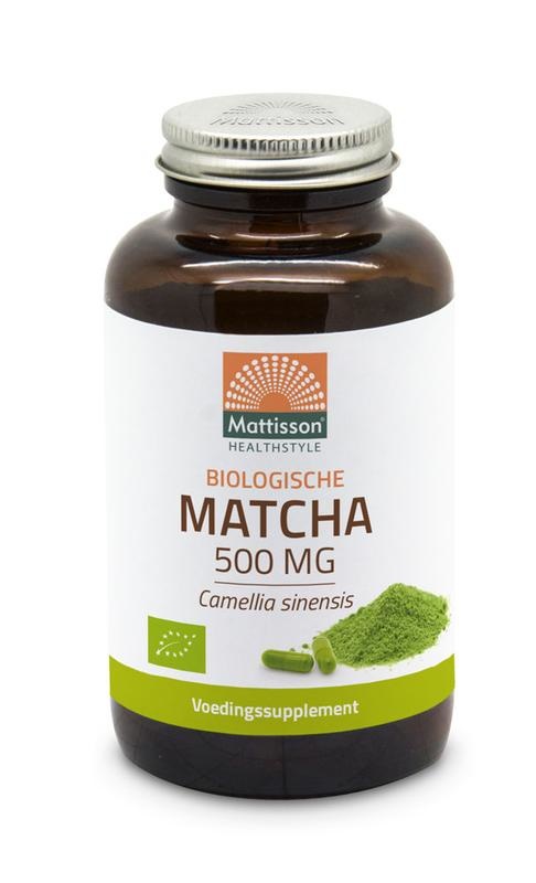 Mattisson Mattisson Matcha 500 mg Bio Camillia sinensis (90 vegetarische Kapseln)