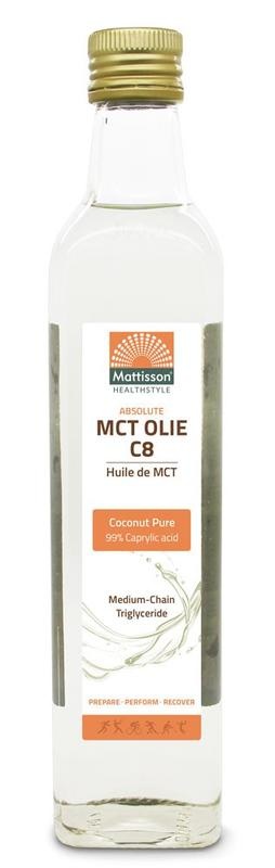 Mattisson MCT-Öl C8 - Kokos pur - 99 % Caprylsäure (500 Ml)
