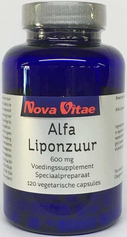 Nova Vitae Nova Vitae Alpha-Liponsäure 600 mg (120 Kapseln)
