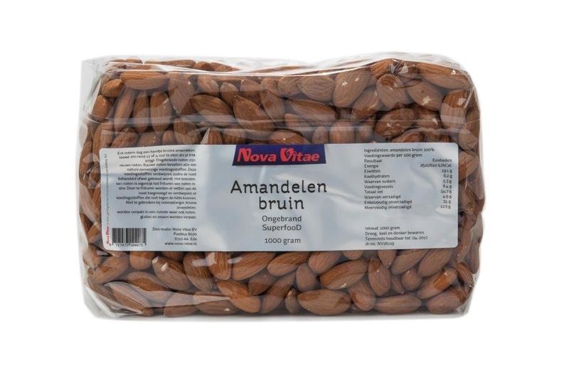 Nova Vitae Nova Vitae Mandeln braun ungeröstet roh (1 kg)