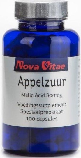 Nova Vitae Apfelsäure Apfelsäure 800 mg (100 Caps)