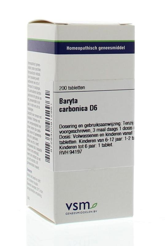 VSM VSM Baryta carbonica D6 (200 Tab)