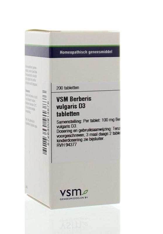 VSM VSM Berberis vulgaris D3 (200 Tab)