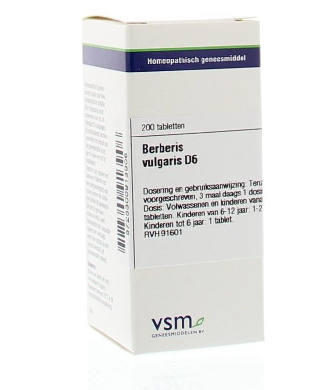 VSM VSM Berberis vulgaris D6 (200 Tab)
