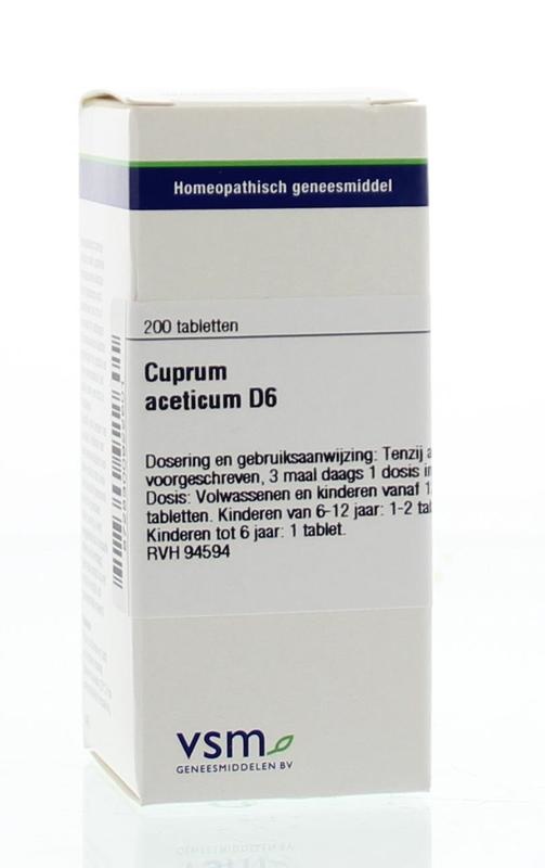 VSM VSM Cuprum aceticum D6 (200 Tab)