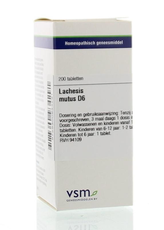 VSM VSM Lachesis mutus D6 (200 Tab)