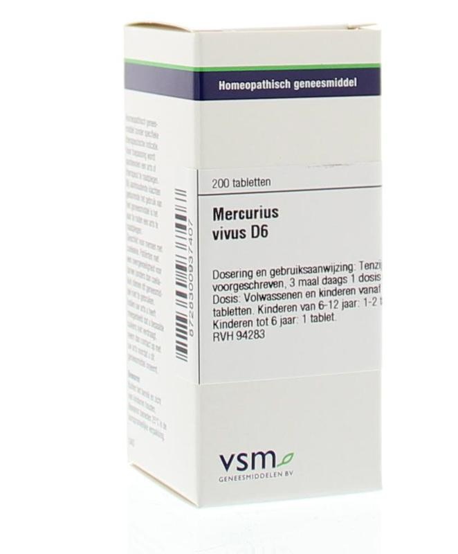 VSM VSM Mercury vivus D6 (200 Tabletten)