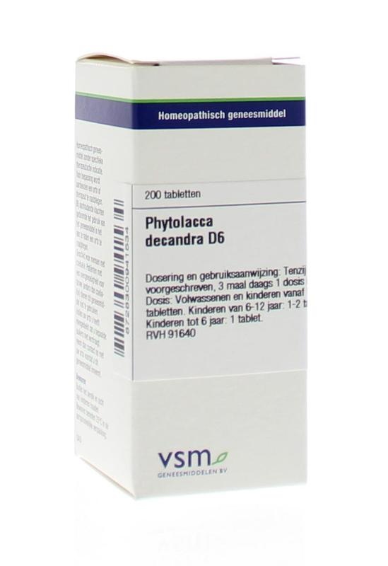 VSM VSM Phytolacca decandra D6 (200 Tabletten)