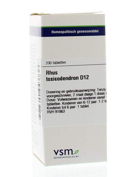 VSM VSM Rhus toxicodendron D12 (200 Tab)