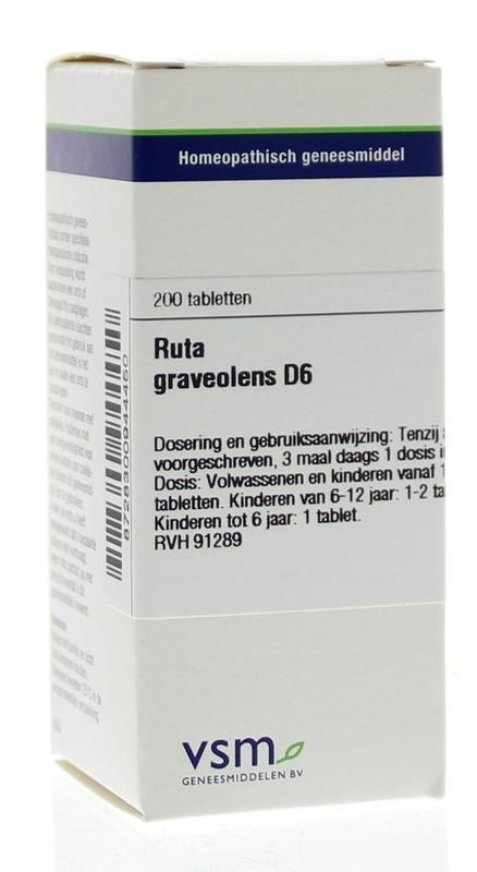 VSM VSM Ruta graveolens D6 (200 Tabletten)