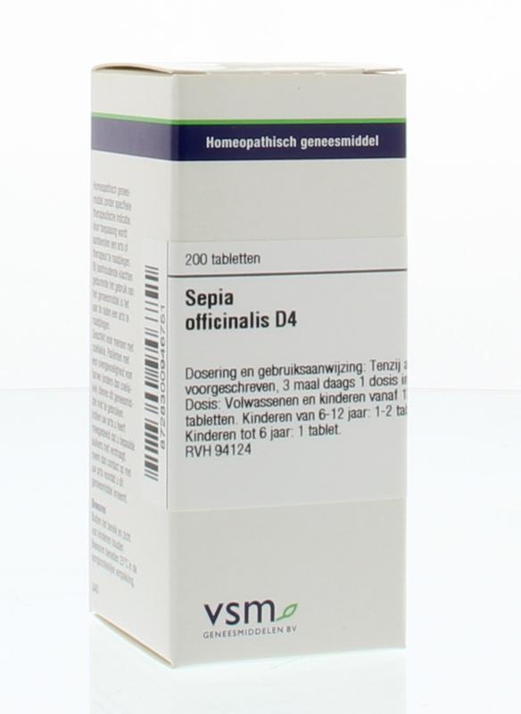 VSM VSM Sepia officinalis D4 (200 Tab)