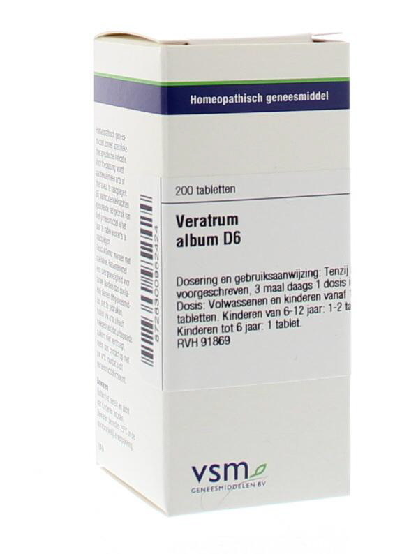 VSM VSM Veratrum album D6 (200 Tab)