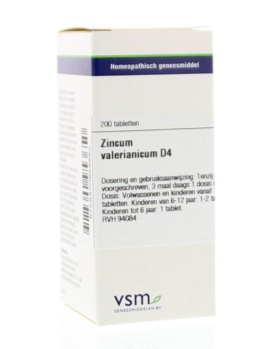 VSM VSM Zinkum Baldrian D4 (200 Tab)