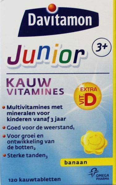 Davitamon Davitamon Junior 3+ Kaubare Bananen (120 Kautabletten)