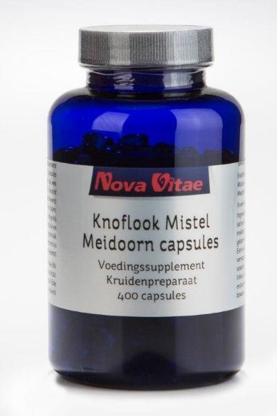 Nova Vitae Knoblauch Mistel Weißdorn (400 Caps)