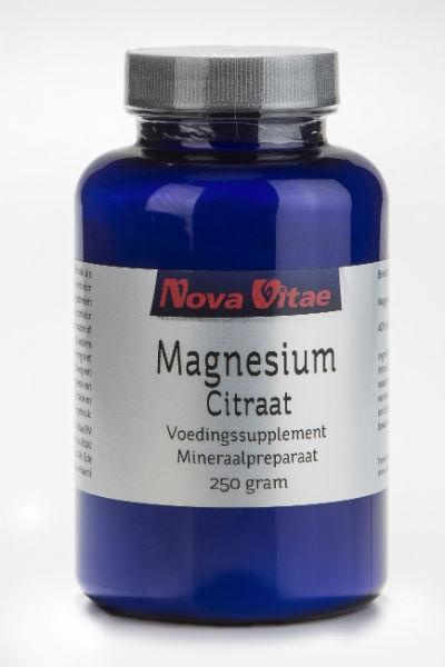 Nova Vitae Nova Vitae Magnesiumcitrat-Pulver (250 gr)