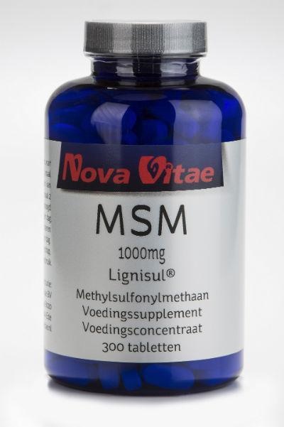 Nova Vitae Nova Vitae MSM 1000 mg (300 Kapseln)