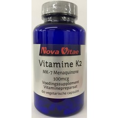 Nova Vitae Vitamin K2 100 mcg Menachinon (60 vegetarische Kapseln)