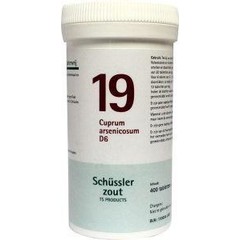 Pfluger Cuprum Arsenicosum 19 D6 Schussler (400 Tabletten)