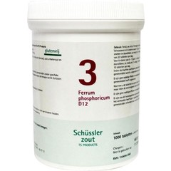 Pfluger Ferrum phosphoricum 3 D12 Schussler (1000 Tabletten)