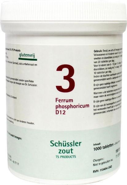 Pfluger Ferrum phosphoricum 3 D12 Schussler (1000 Tab)