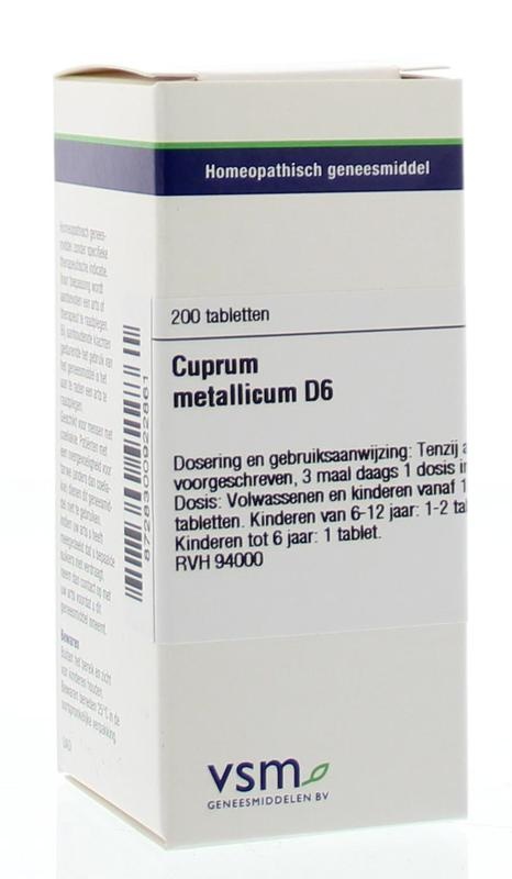 VSM VSM Cuprum metallicum D6 (200 Tab)