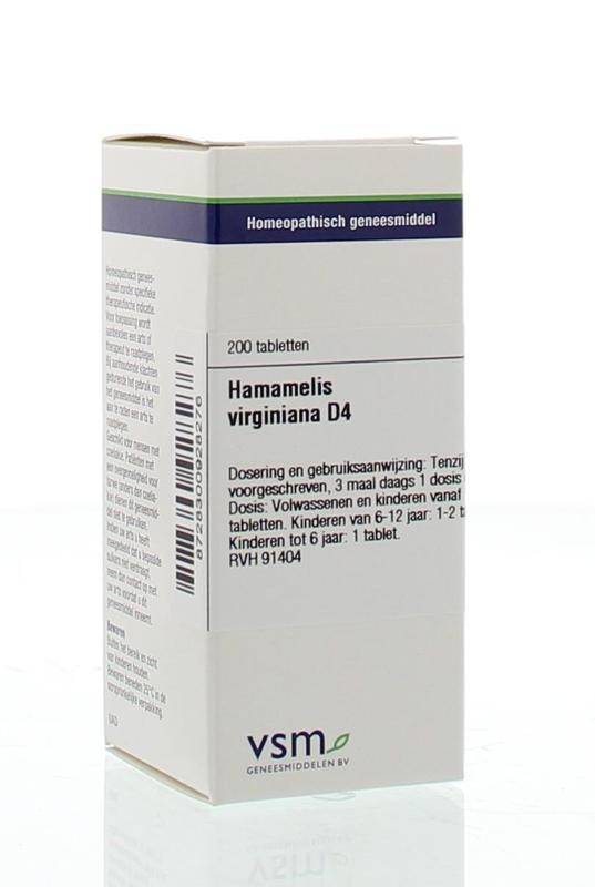 VSM VSM Hamamelis Virginiana D4 (200 Tab)