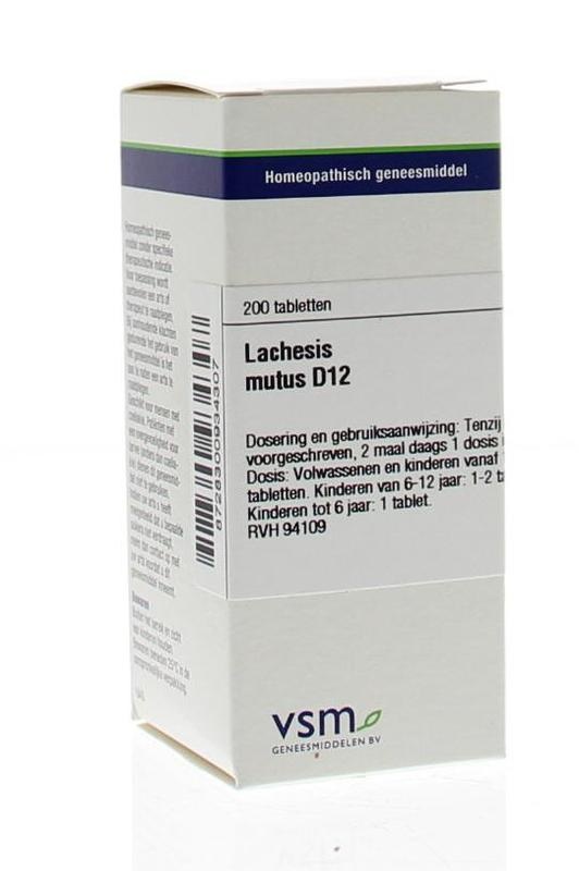 VSM VSM Lachesis mutus D12 (200 Tab)